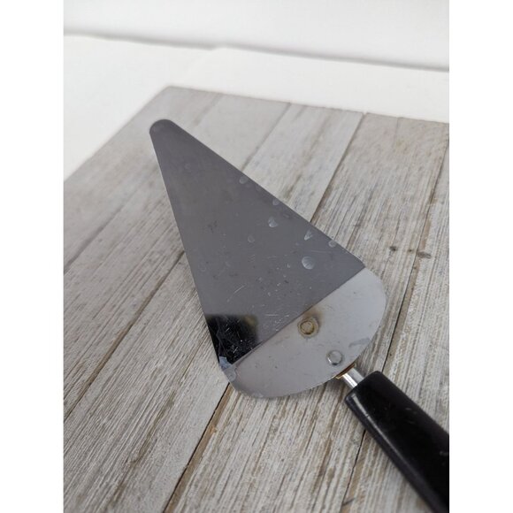 Vintage Ekco #2 Chromium Cake Pie Spatula Server 10" Black Handle - Picture 2 of 7